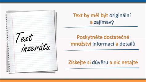 jak napsat inzerat|9 tipů, jak napsat dobrý inzerát 